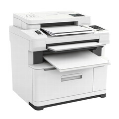 Isolated Modern Office Printer
