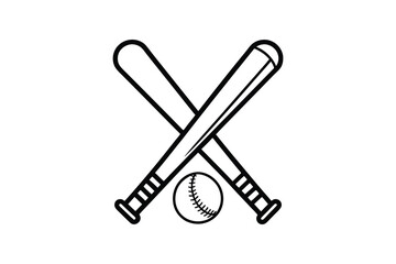 Baseball bat icon. Simple illustration of baseball bat vector illustration, Baseball bat silhouette, 
baseball player svg, Sports icon, isolated vector  