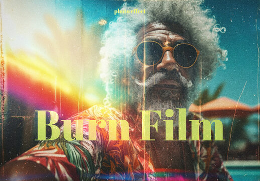 Film Burn Paper Photo Effect