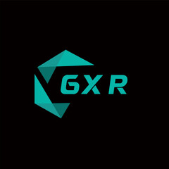 GXR creative minimalist letter logo. GXR unique vector initials alphabet letter logo design