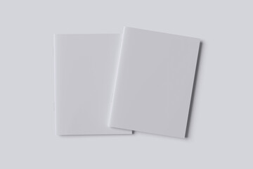 BLANK A4 CATALOG BROCHURE WHITE