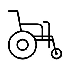 wheelchair icon, wheelchair line art - simple line art of wheelchair, perfect for wheelchair logos and icons