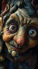 Close-up of a Grotesque Fantasy Sculpture