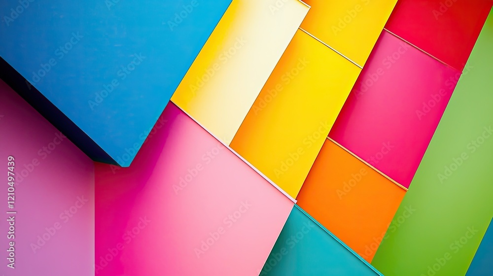 Poster captivating collection of vibrant color palettes featuring minimalistic and clean design with ample 