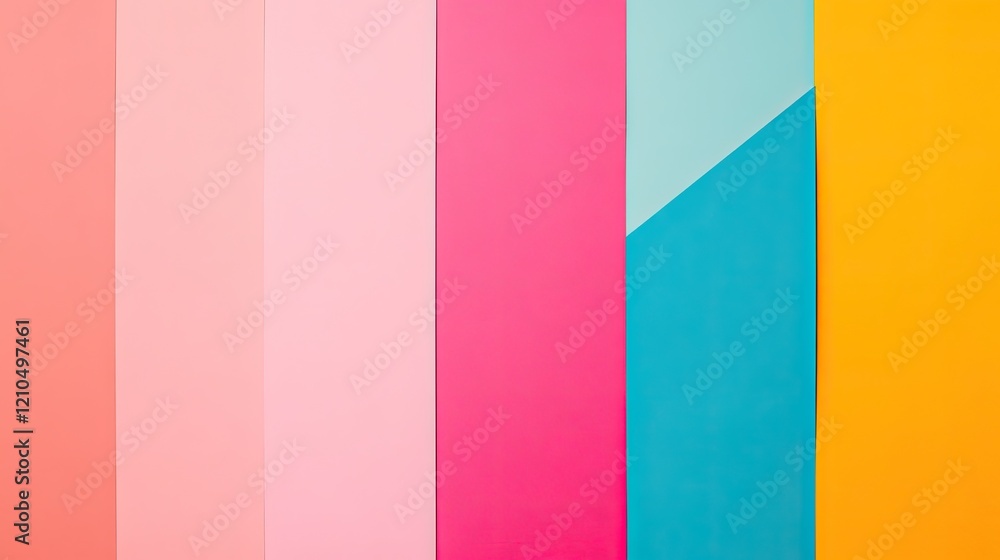 Poster captivating collection of vibrant color palettes featuring minimalistic and clean design with ample 
