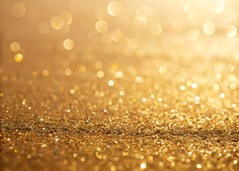 Shiny brass texture with pearl gold gradient and glitter accents