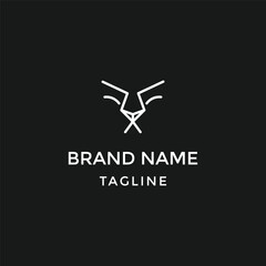 Lion head vector logo. Lion vector symbol