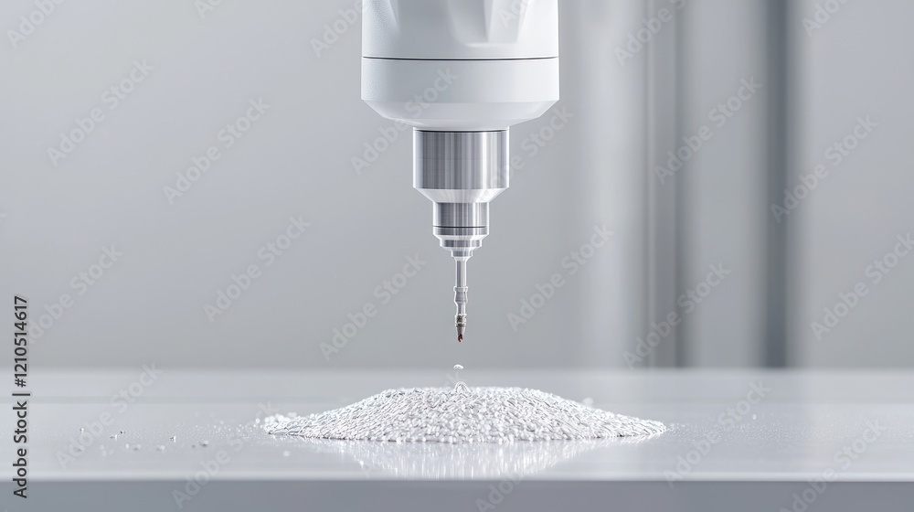 Poster precision drilling machine processing micro-particles in lab. industrial use