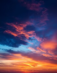 Fototapeta premium Vivid sunset sky