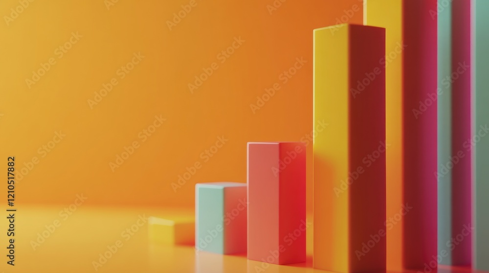 Poster a close-up of a d bar chart with highlighted bars and data labels, set against a clean, minimalistic