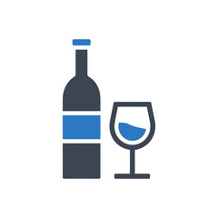 Wine Bottle Glass Icon