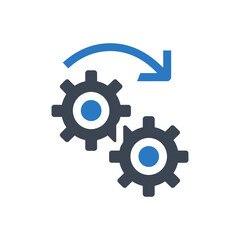 Gear Rotation Mechanism Icon