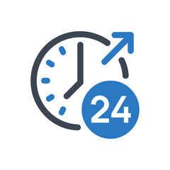 24 Hours Icon