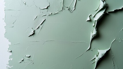 smooth clay surface in muted pastel green
