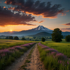 Naklejka premium Beautiful landscape