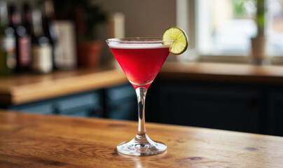 Cosmopolitan with Cranberry Juice and Lime