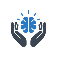 Fototapeta premium Brain Care Icon
