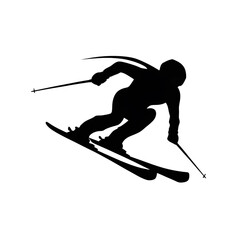 Skiing Silhouette