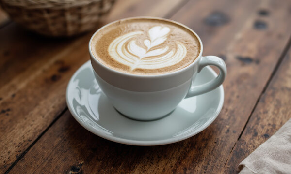 Cafe au Lait with Coffee and Hot Milk