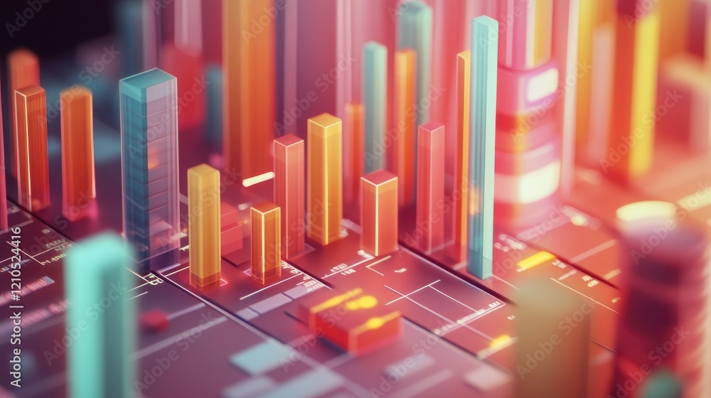 Poster A detailed image of a D bar chart with interactive elements, such as clickable bars and pop-up data points, showcasing advanced data visualization tools.