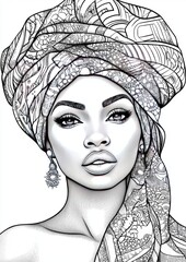 Black Women Coloring Pages