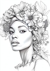 Black Women Coloring Pages