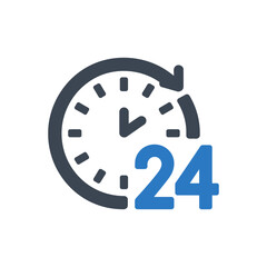 24-Hour Service Icon