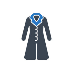 Overcoat with Collar Icon