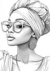 Black Women Coloring Pages