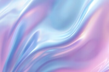 Obraz premium Flowing liquid metal forms a captivating backdrop, merging silver, blue, and lavender in soft reflections. This ultra-HD design offers ample space for text overlay, embodying a modern style