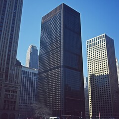 Obraz premium buildings in business district, scyscrappers, daylight, stock photo, 