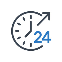 24 Hour Clock Icon