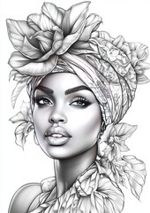 Black Women Coloring Pages