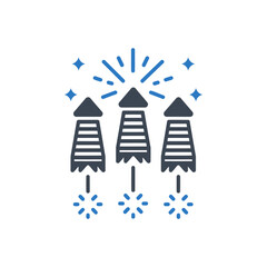 Fototapeta premium Fireworks Icon