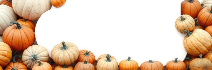 A stunning arrangement of oversized pumpkins in various shapes and sizes, autumnal abundance, autumnal decor