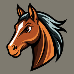 horse head vector