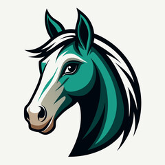 horse isolated on white