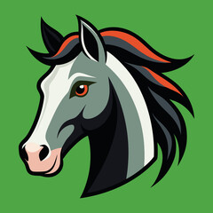 horse head vector