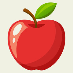 red apple illustration