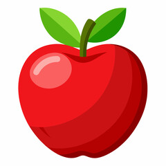 red apple illustration