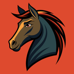 horse head vector