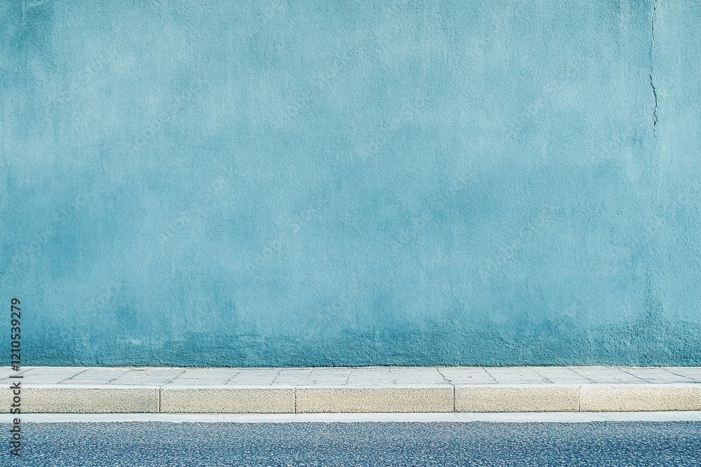 Poster this background features a serene, lightly textured blue wall with subtle linear designs. the clean 