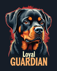 Portrait of a black Rottweiler dog sitting on a white background, purebred, cute, young, and isolated