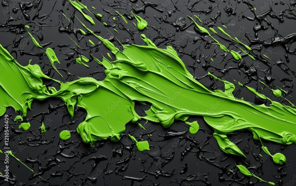 Poster creative paint application art studio abstract artwork colorful environment close-up view expression