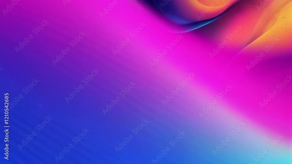 Poster vibrant abstract waves transitioning to smooth gradient hues