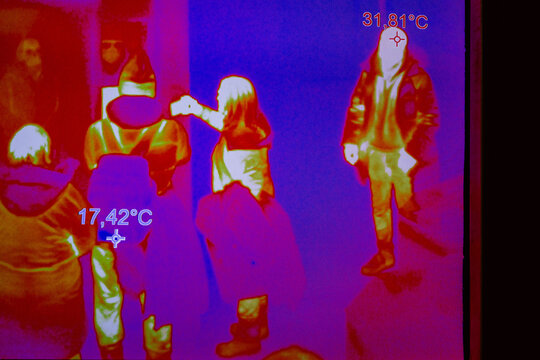 Thermal Imaging of People Indoors in Stockholm