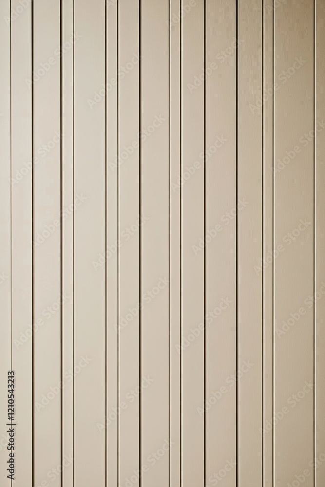 Poster smooth walls with vertical grooves create a stylish nordic-style background in soft beige tones, off