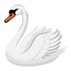 White Swan Illustration