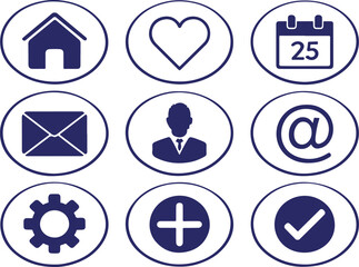 set of icons for web