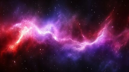 Obraz premium Cosmic Nebula Swirls Through Starry Space